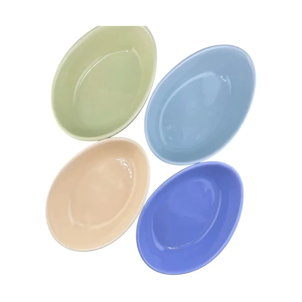 Williams Sonoma Spring Easter Egg Candy Cereal Pastel Bowls Set of 4